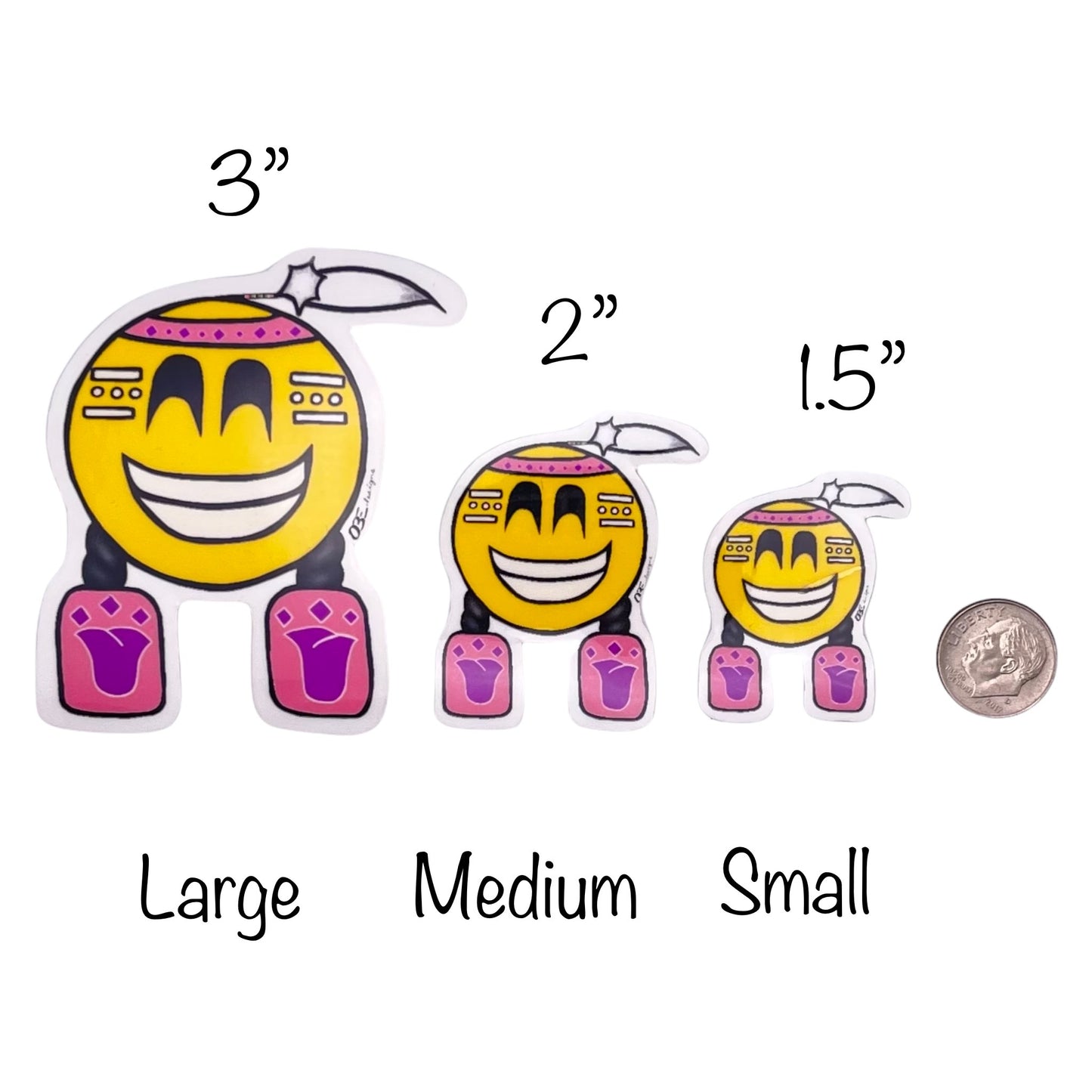 Emoji Princess Glossy Sticker