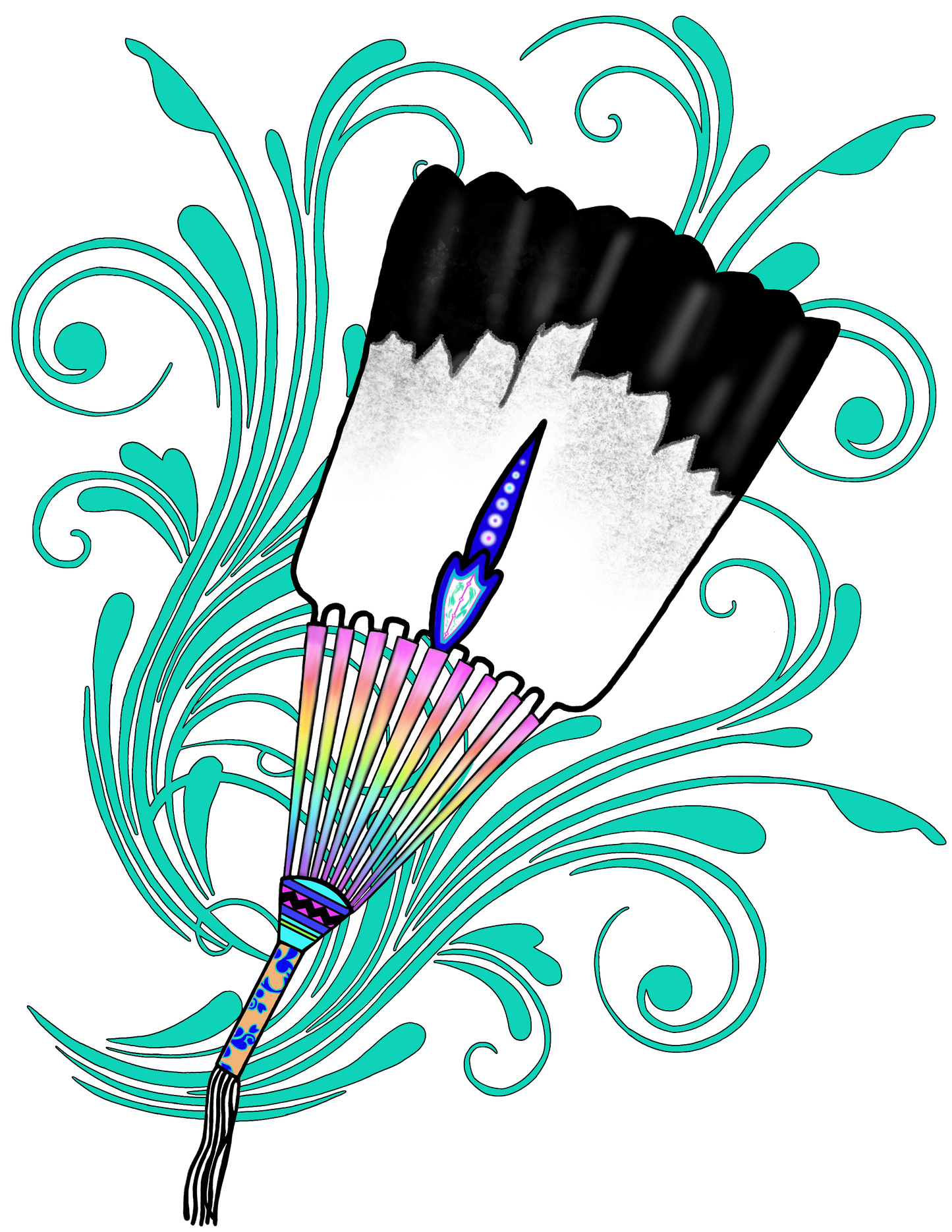 Floral Fan T-Shirt