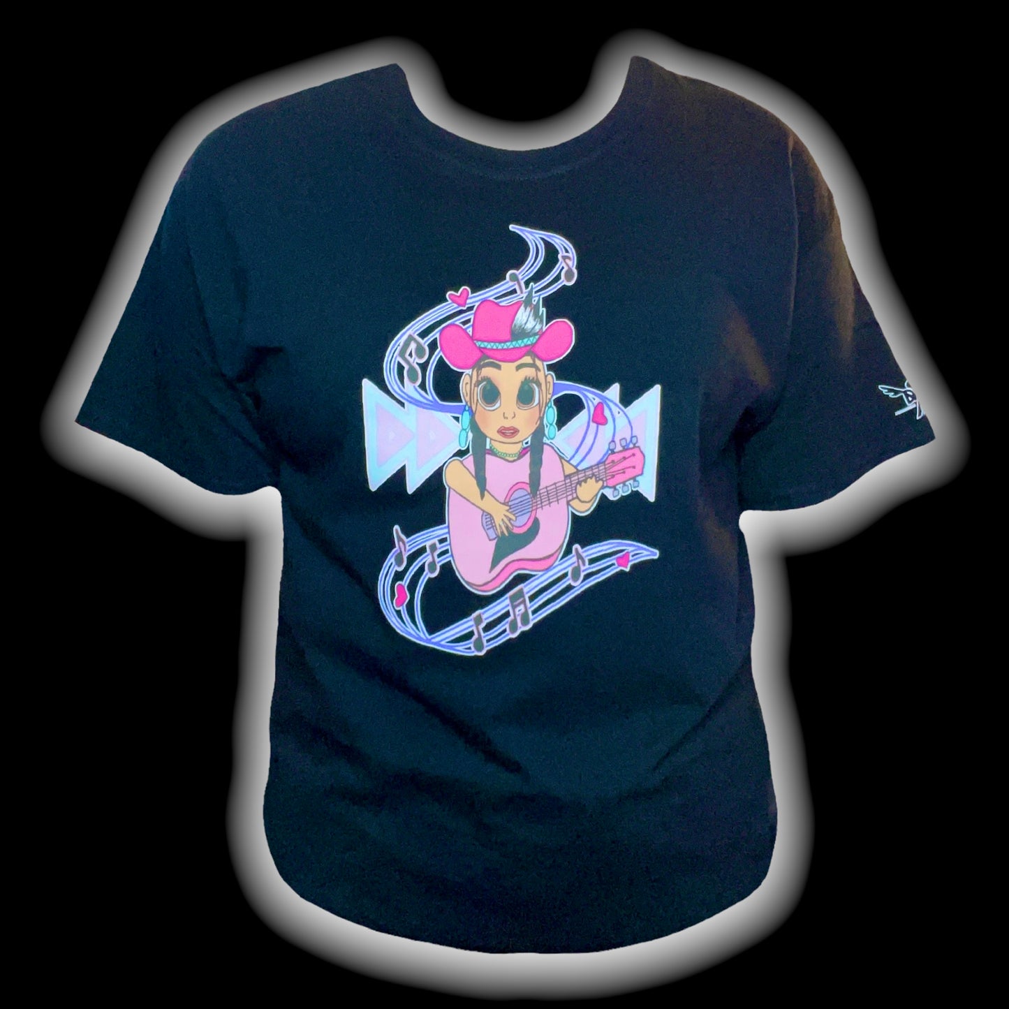 Native Guitar Girl T-Shirt