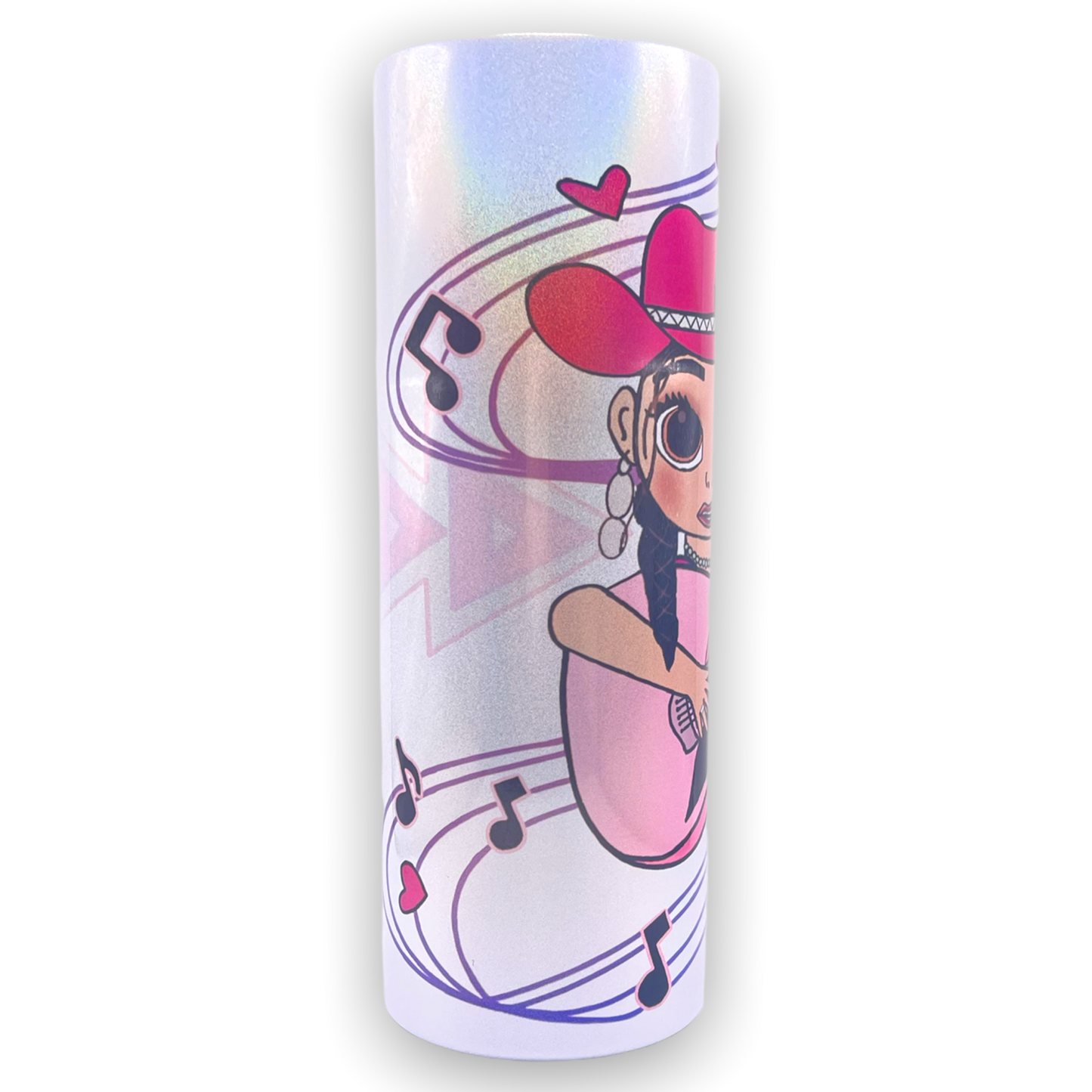 20oz. Guitar Native Girl (Holographic Shimmer Tumbler)