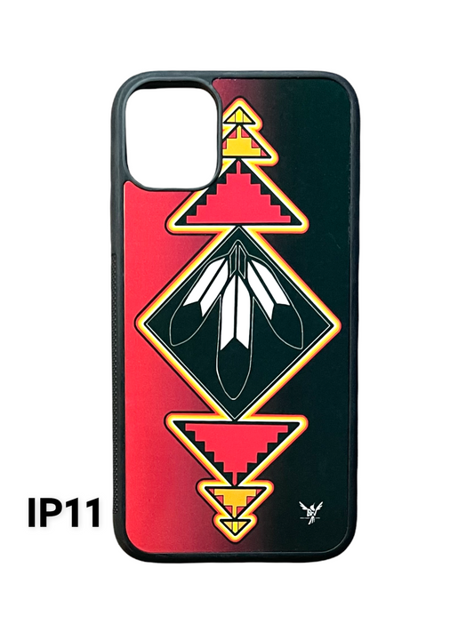 Red and Black Ombre iPhone Case