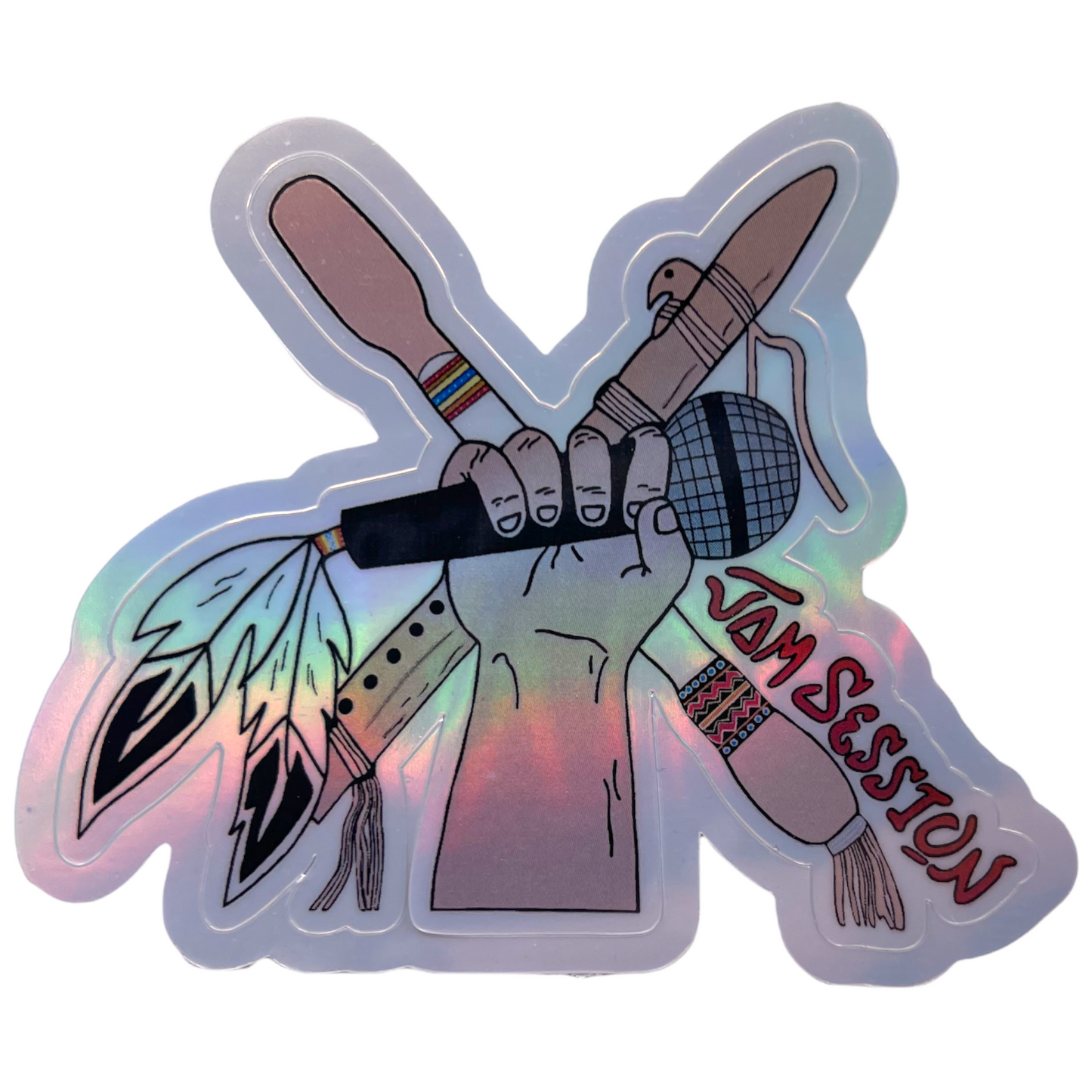 Jam Session Holographic Sticker