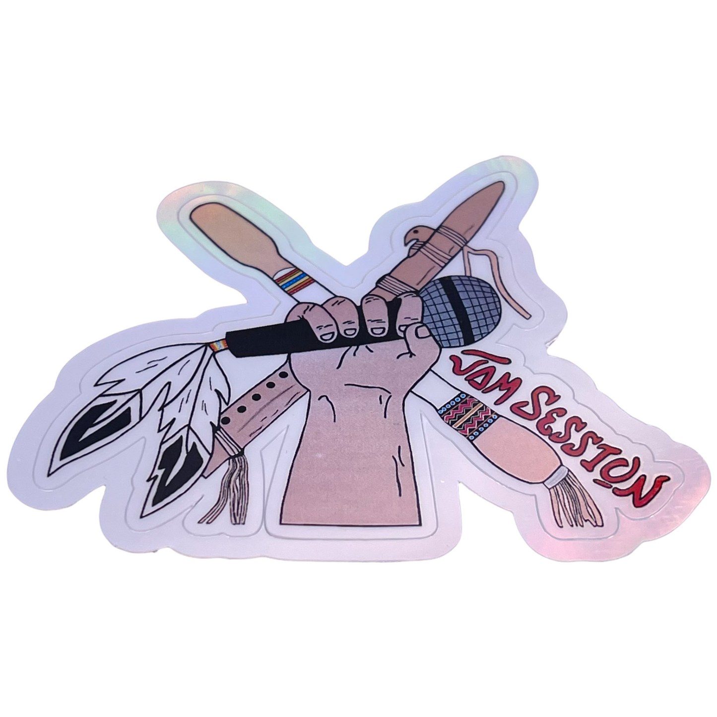 Jam Session Holographic Sticker