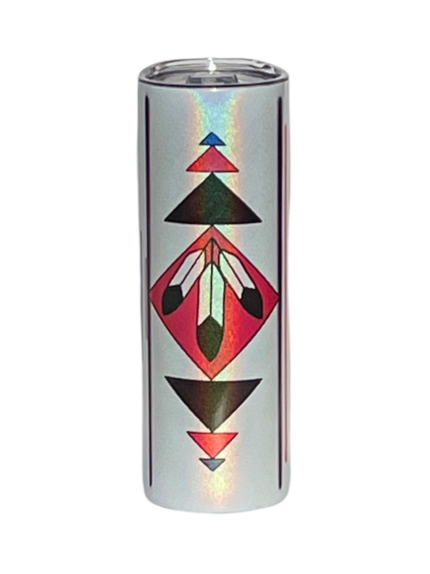 20oz. Neon Stripes (Holographic Shimmer Tumbler)
