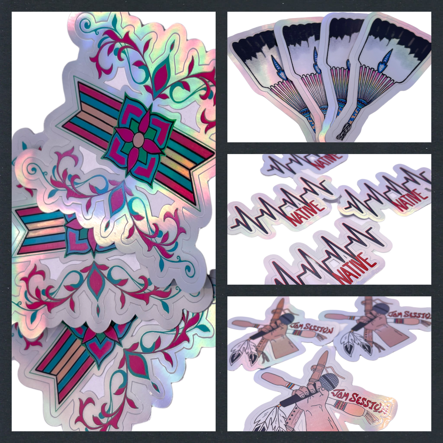 Holographic Shimmer Stickers