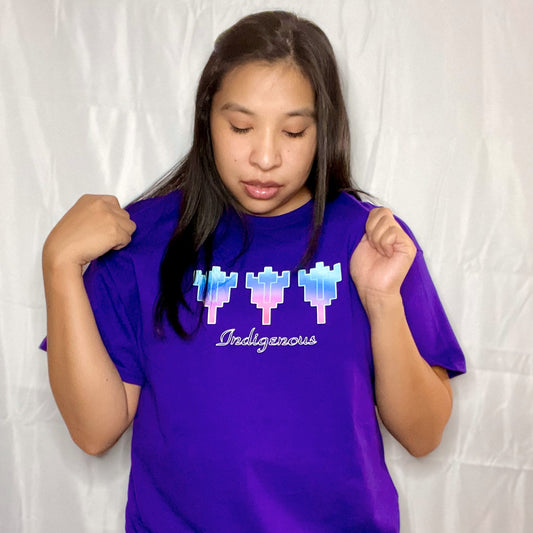 "Indigenous" Printed Design T-Shirt