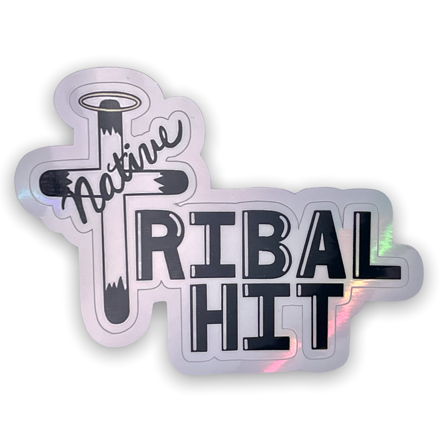 Tribal Hit Holographic Sticker