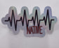 Native Heartbeat Holographic Sticker