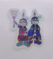 Sister Duo Holographic Sticker